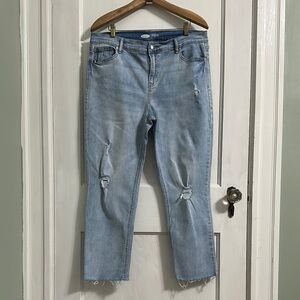 Old Navy Women's The Power Jean AKA The Perfect Straight Ankle Jeans - Meadows